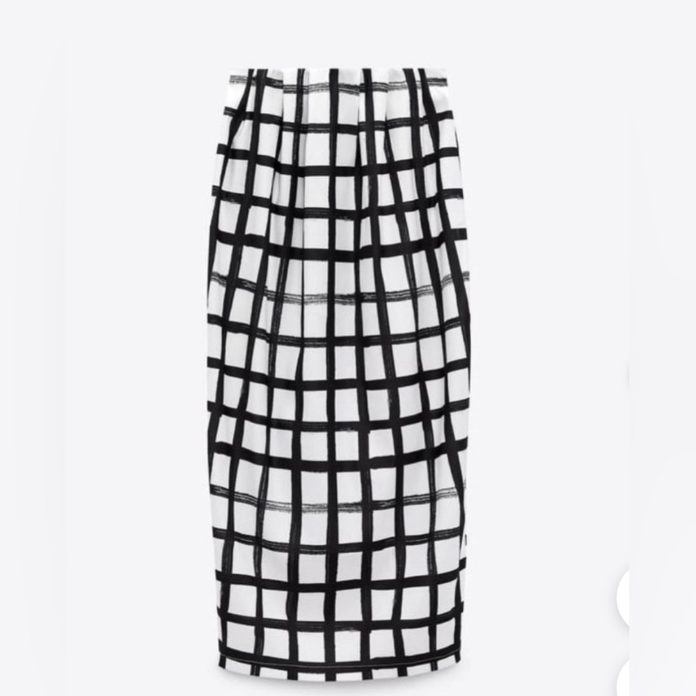 Zara Pleated Midi Skirt - Picture 2 of 5